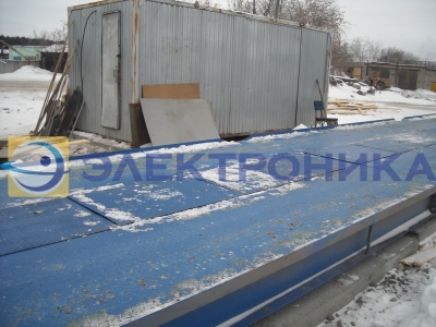 Установка автомобильных весов грузоподъемностью 80 т для 