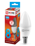 Лампа светодиодная LED-СВЕЧА-VC 8 Вт 230В E14 4000 К 600 Лм IN home