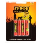 Батарейка ТРОФИ SUPER HEAVY DUTY солевая R03-4S/ R06-4S