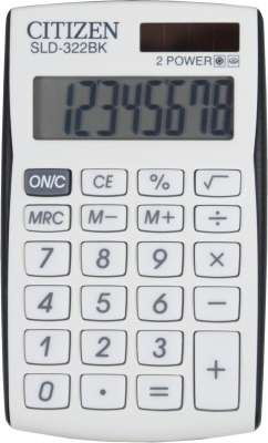 Калькулятор CITIZEN карманный SLD-322BK