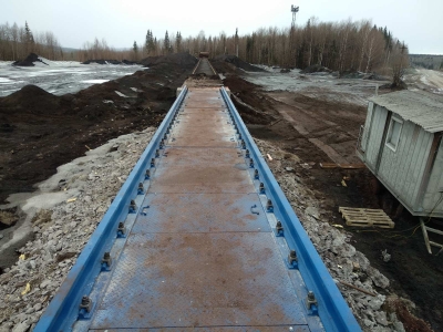 монтаж весы вагонные БАМ 150 тонн